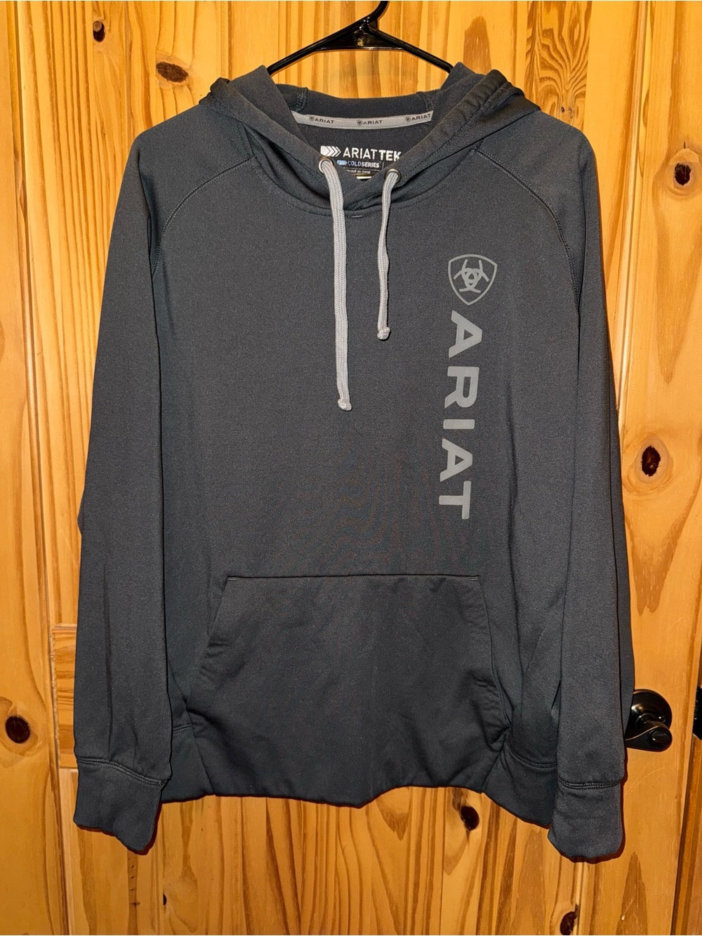 Ariat Tek Men's Crewneck Hoodie - Charcoal Gray